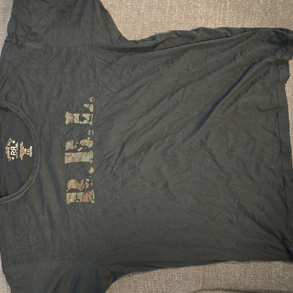 Ralph Lauren Double RL Other - RRL Double RL Ralph Lauren camo camouflage t shirt almost new black size XXL